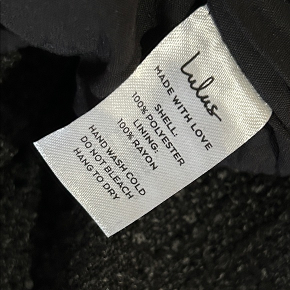 Lulu's Classic Black Wide Leg Pants - Picture 9 of 9